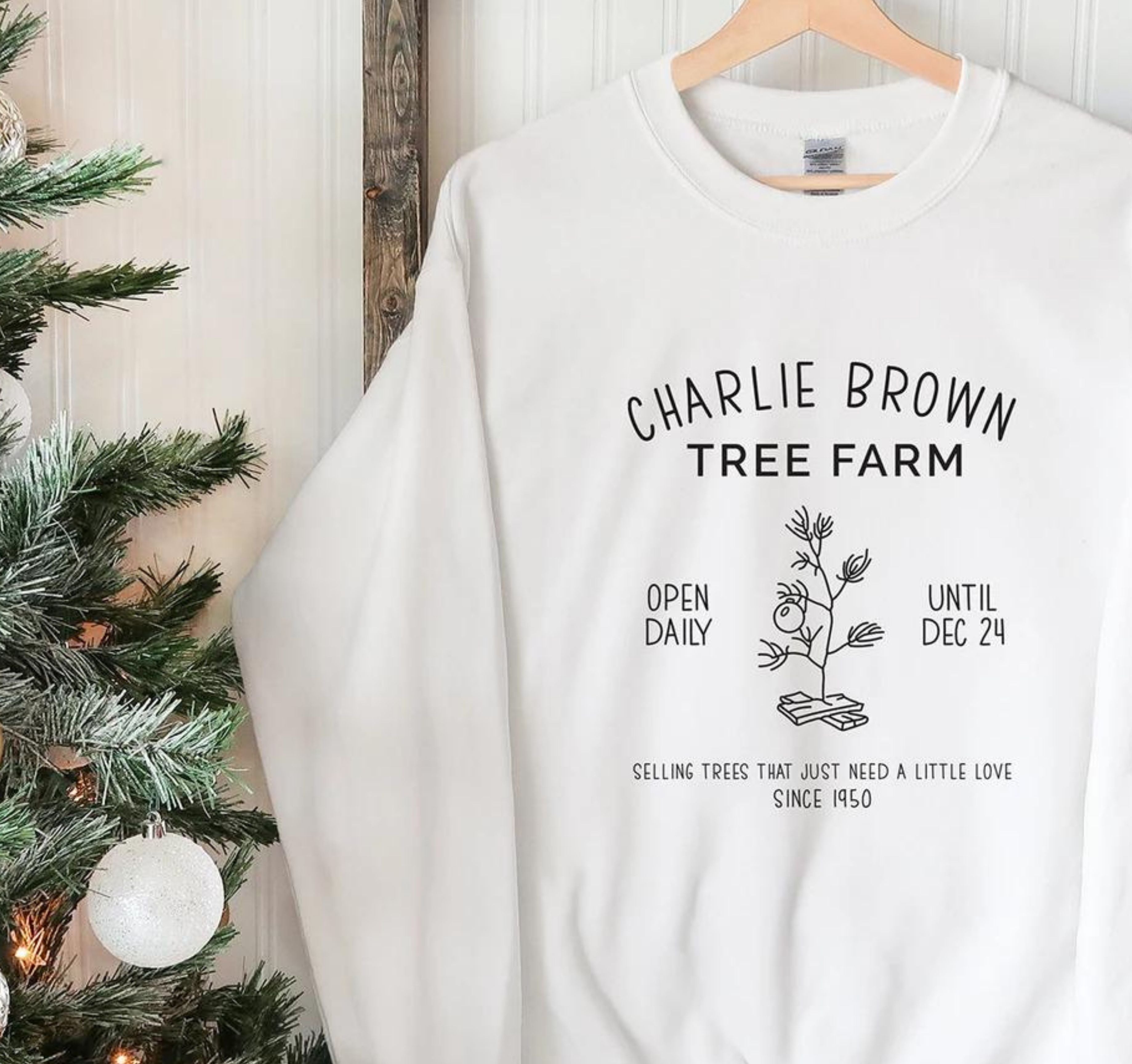 Charlie Brown Christmas Tree Sweatshirt