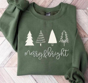 Merry & Bright Tree Sweatshirt