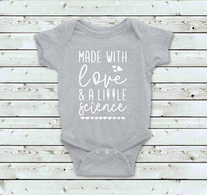 Made With Love And Science Baby Bodysuit